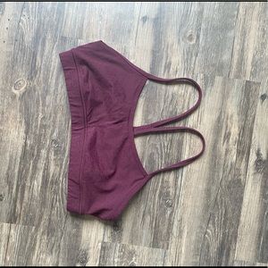 Lululemon Athletica Flow Y Bra - maroon